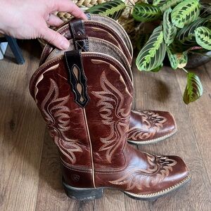 Ariat Brown Western Cowboy Boots